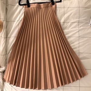 Zara pleated midi skirt